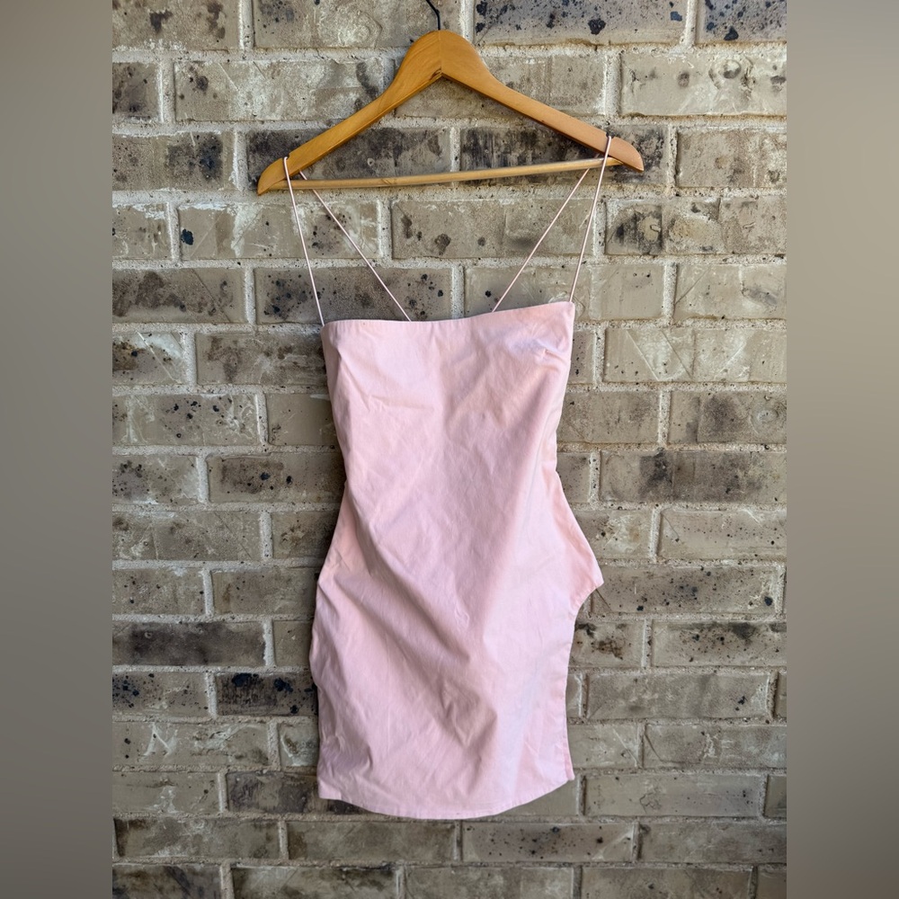 Oh Polly Spaghetti Strap Light Pink Dress Sz 6 - Picture 1 of 10